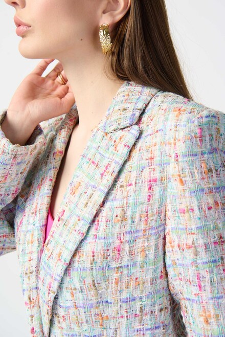 Multi-Colour Tweed Blazer Style 241927. Multi. 7