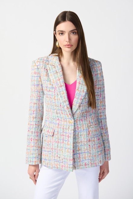 Multi-Colour Tweed Blazer Style 241927. Multi. 5