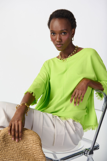 Frayed Edge Top Style 241933. Key Lime. 7