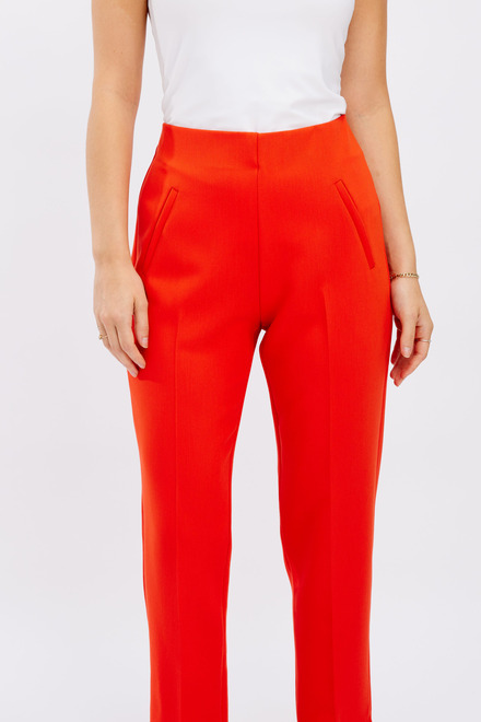 Cropped High-Rise Pants Style 246179. Orange. 5