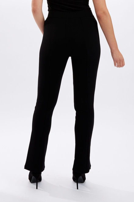 Pantalon fendu, coutures verticales mod&egrave;le 246228U. Noir. 2