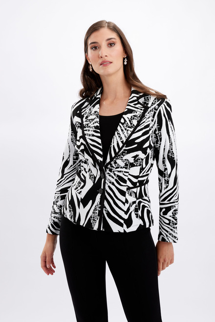 Zebra Print Jacket Style 246367. Black/White