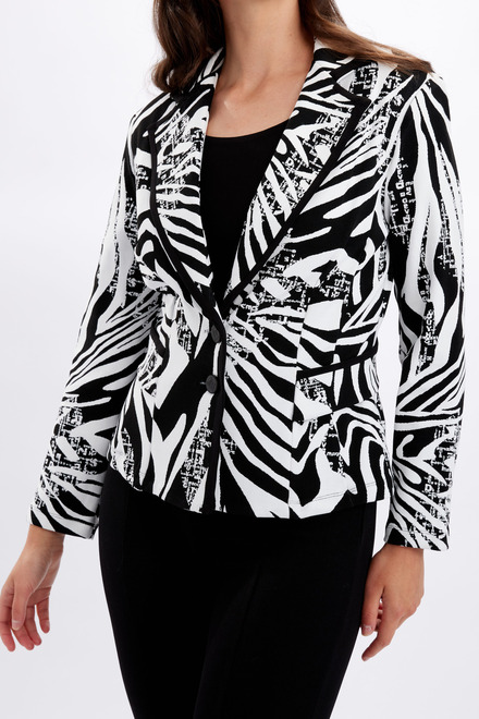 Zebra Print Jacket Style 246367. Black/white. 3