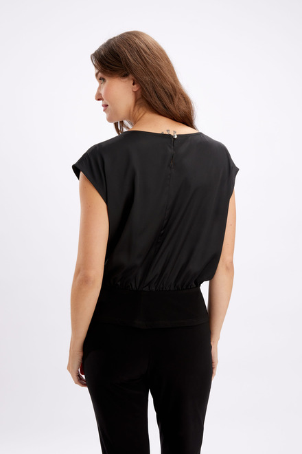 Dual-Fabric T-Shirt Style 246388. Black. 2
