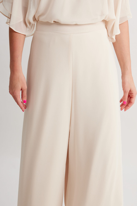 Wide leg pant Style 248027. Champagne. 3