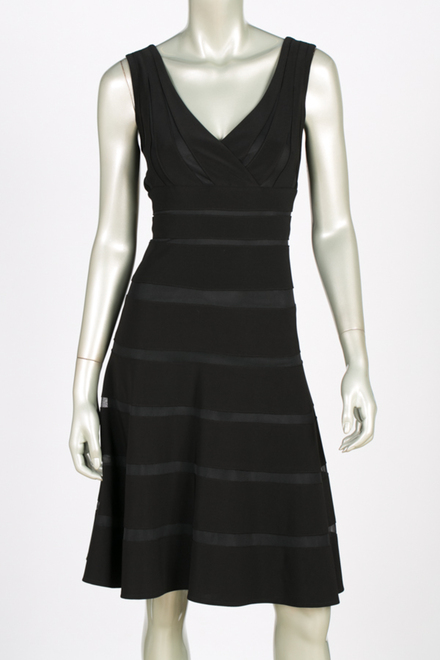 Joseph Ribkoff dress style 144986. Black/black