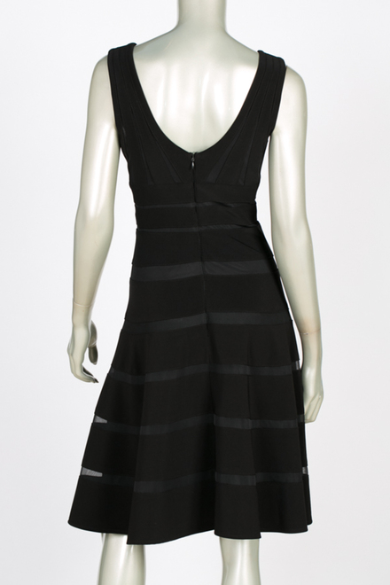 Joseph Ribkoff robe style 144986. Noir/noir. 2