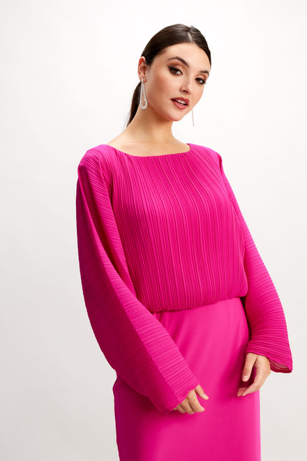 Textured Top Style 248304. Bright pink