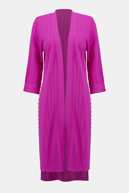 Rib Knit Cover-Up Style 222929. Ultra Pink. 5