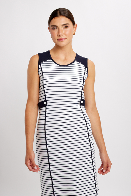 Horizontal Stripes Mini Dress Style 24107. As Sample. 3