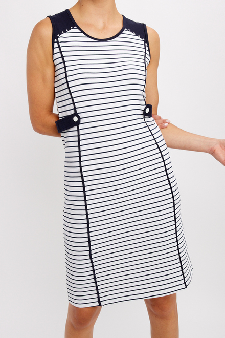 Horizontal Stripes Mini Dress Style 24107. As Sample. 4