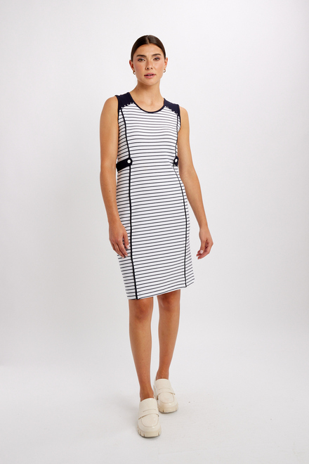 Horizontal Stripes Mini Dress Style 24107. As Sample. 5