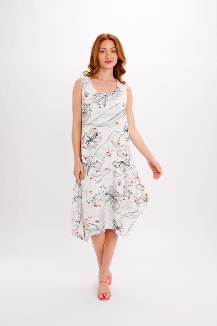 Natural Sleeveless Midi Dress Style 24175. As Sample. 5