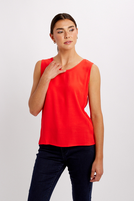 Summer Casual Sleeveless Tank Style 24176. Coral