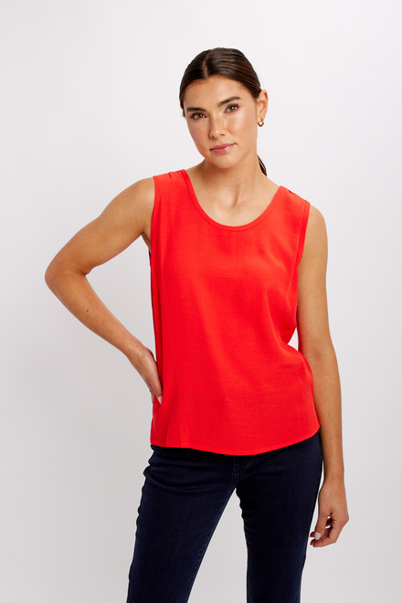Summer Casual Sleeveless Tank Style 24176. Coral. 5