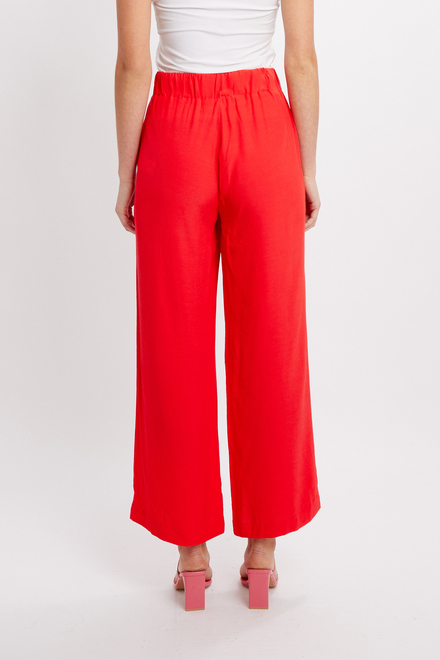 Pantalon d&eacute;contract&eacute; taille haute minimaliste mod&egrave;le 24178. Coral. 2