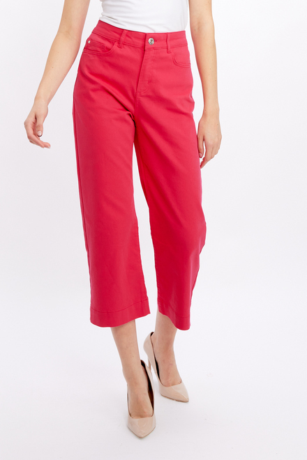 High Rise Straight-Fit Chinos Style 24206. Fuchsia