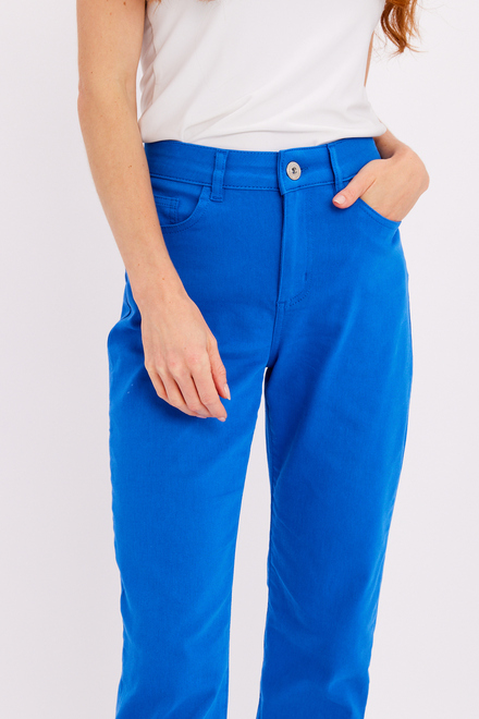 High-Rise Casual Chinos Style 24209. Royal. 3