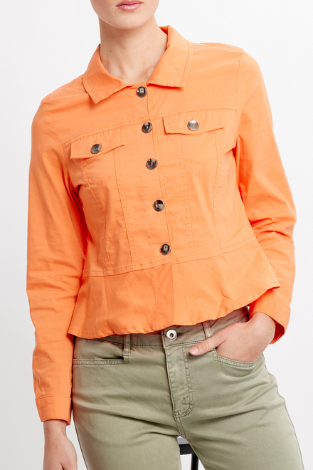 Woven Jacket Style 24223. Orange. 4