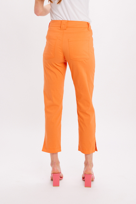 Casual Slim-Fit Trousers Style 24225. Orange. 2