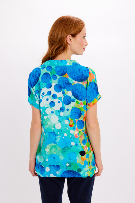 Abstract Cutaway Summer Shirt Style 24621-6609. As Sample. 2