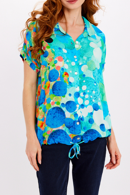 Abstract Cutaway Summer Shirt Style 24621-6609. As Sample. 3