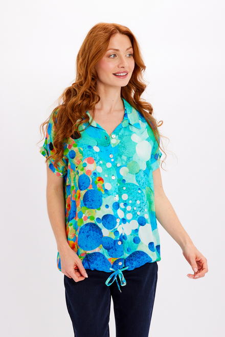 Abstract Cutaway Summer Shirt Style 24621-6609. As sample