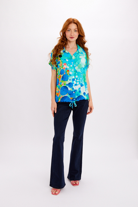 Abstract Cutaway Summer Shirt Style 24621-6609. As Sample. 4