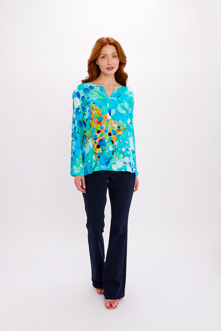 Abstract Dolman Oversized Blouse Style 24622-6609. As Sample. 4