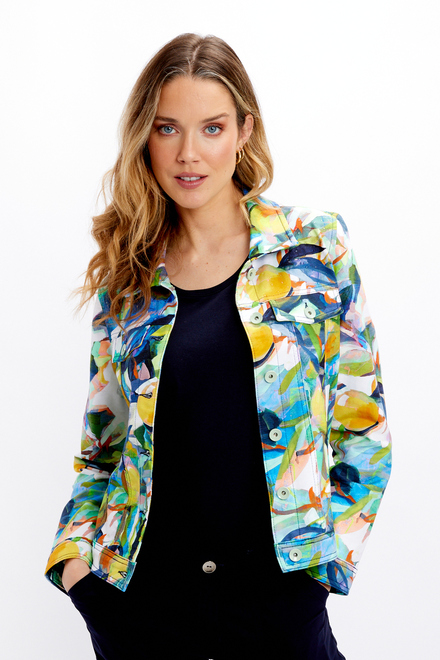 Everyday Casual Printed Jacket Style 24647. As sample