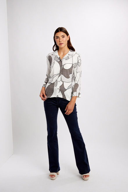 Feminine Abstract Shirt Style 24666. As Sample. 4