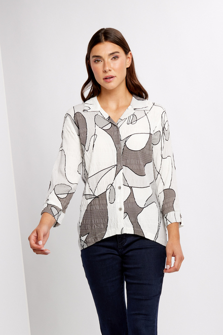 Feminine Abstract Shirt Style 24666. As sample