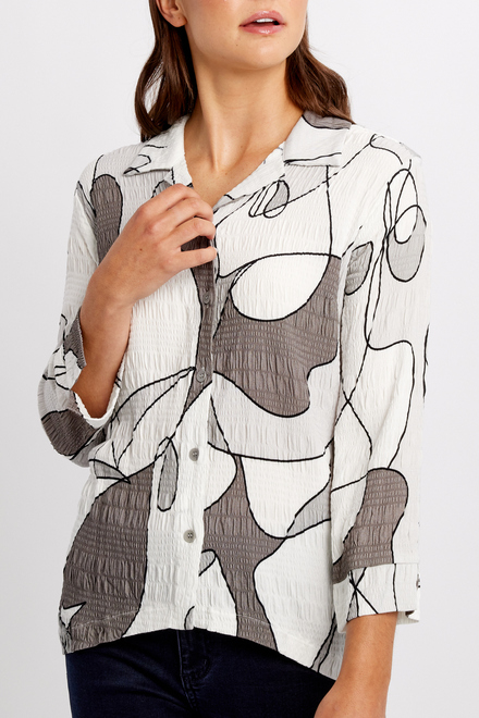 Feminine Abstract Shirt Style 24666. As Sample. 3