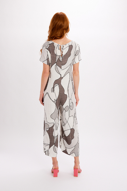 Feminine Abstract Flutter Jumpsuit Style 24668-6609. As Sample. 2