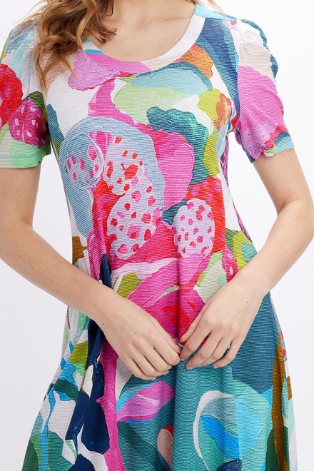 Abstract Brush Stroke Mini Dress Style 24673. As Sample. 3