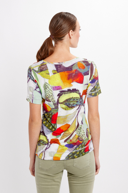 Abstract Brushstroke Summer Top Style 24691. As Sample. 2