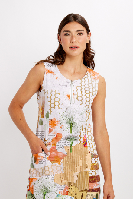 Sleeveless Abstract Mini Dress Style 24714. As Sample. 5