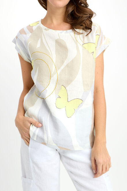 Abstract Animal Summer Top Style 24740-6609. As Sample. 3