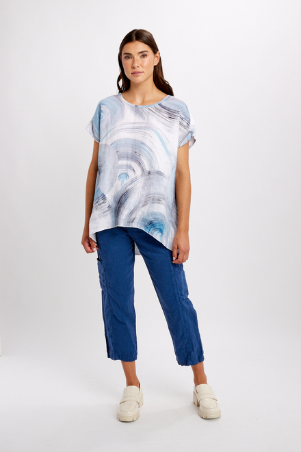 Casual Oversized Brushstroke Top Style 24751. As sample