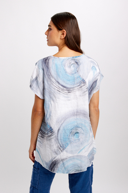 Casual Oversized Brushstroke Top Style 24751. As Sample. 4