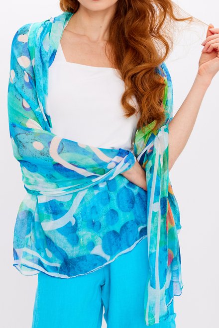 Abstract Geometric Summer Scarf Style 24902-6609. As Sample. 2