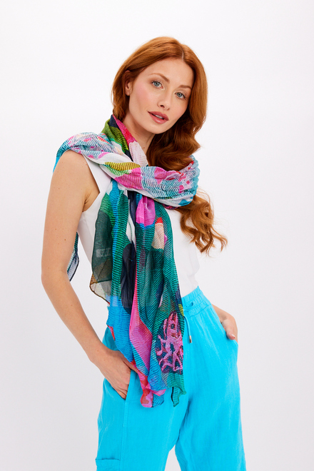 Abstract Casual Feminine Scarf Style 24906-6609. As Sample. 3