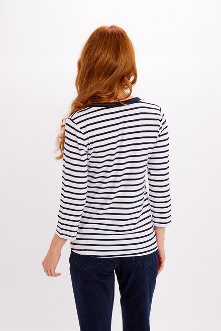 Casual Striped Drawstring Top Style 24101-6609. As Sample. 2