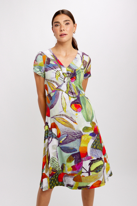 Abstract Summer Midi Dress Style 24696