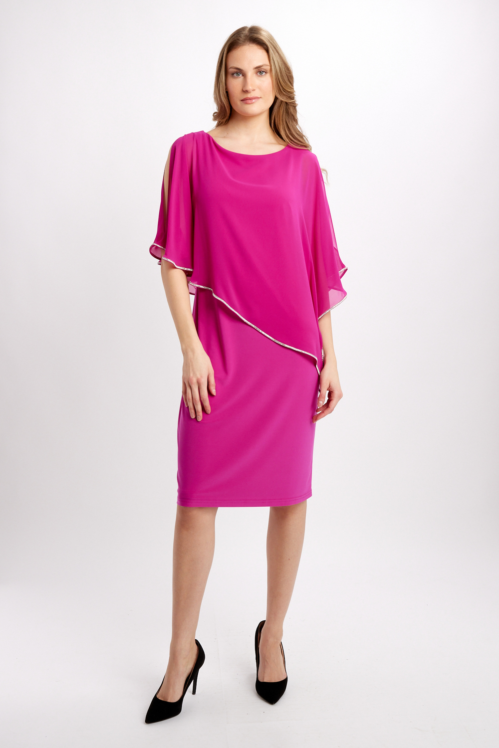 Dress with Asymmetric Hem Style 223762. Opulence