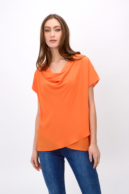 Cowl Neck Top Style 242027