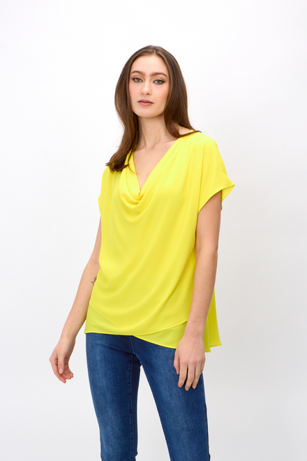 Cowl Neck Top Style 242027. Sunlight