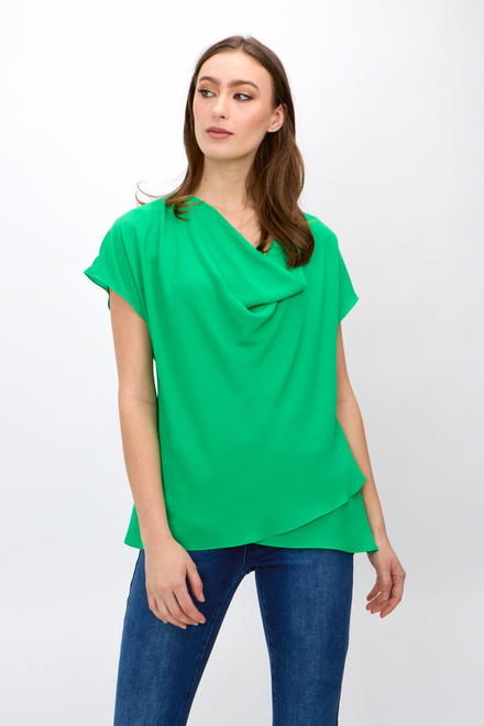 Cowl Neck Top Style 242027. Island green