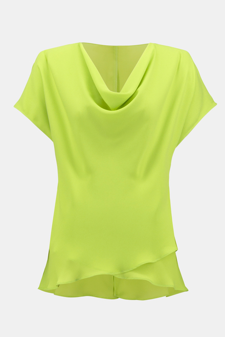 T-shirt volant&eacute;, encolure ondul&eacute;e mod&egrave;le 242027. Key Lime. 5
