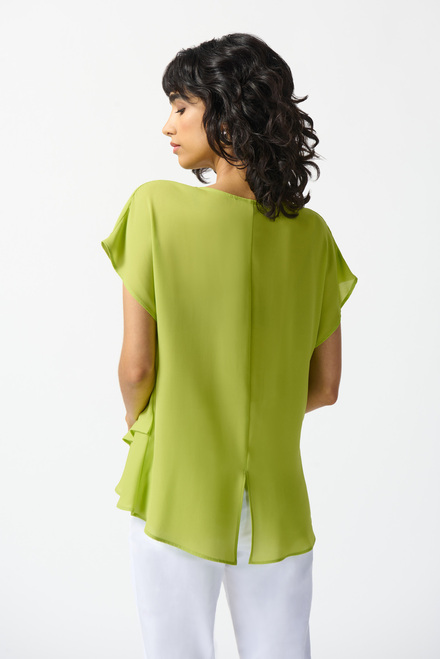 Cowl Neck Top Style 242027. Key Lime. 2